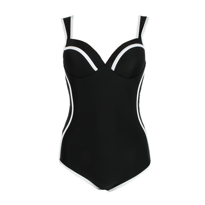 Women's Sporty One-Piece Swimsuit with Elegant Detail Mune Fashion