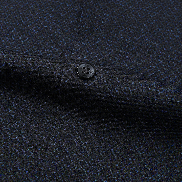 Men's Long-Sleeved Textured Business Shirt with Kent Collar and Light Stretch Mune Fashion