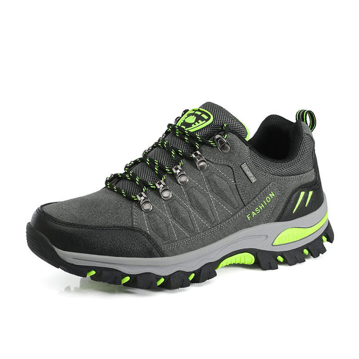 Women's breathable low-cut trekking shoe with metal eyelets, reinforced toe cap, and grippy multi-terrain sole Mune Fashion