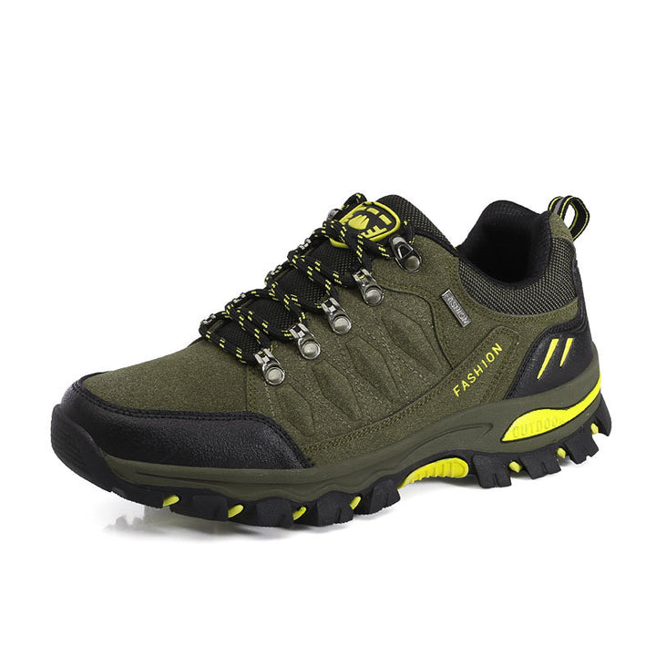 Women's breathable low-cut trekking shoe with metal eyelets, reinforced toe cap, and grippy multi-terrain sole Mune Fashion