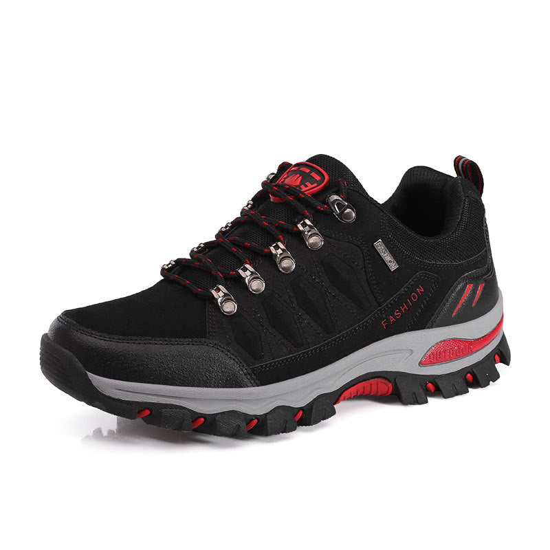 Women's breathable low-cut trekking shoe with metal eyelets, reinforced toe cap, and grippy multi-terrain sole Mune Fashion