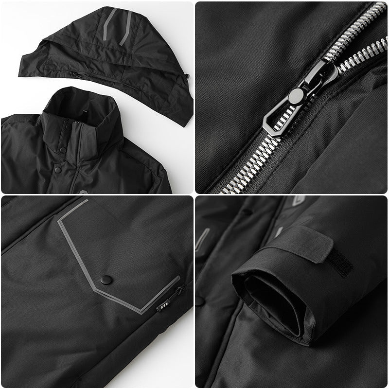 Men's Waterproof and Insulated Parka with Hood Mune Fashion