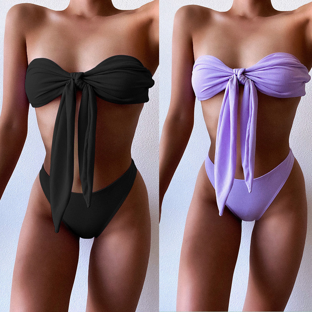 Women’s bandeau bikini with bow detail Mune Fashion