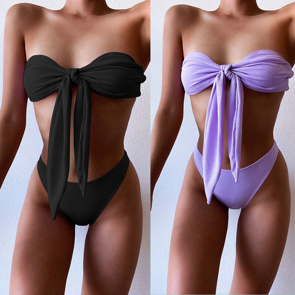 Women’s bandeau bikini with bow detail Mune Fashion