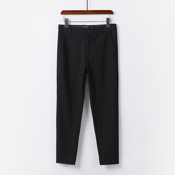 Men's Slim Chino Pants made of Stretch Cotton Blend with Slim Leg and Pleats Mune Fashion