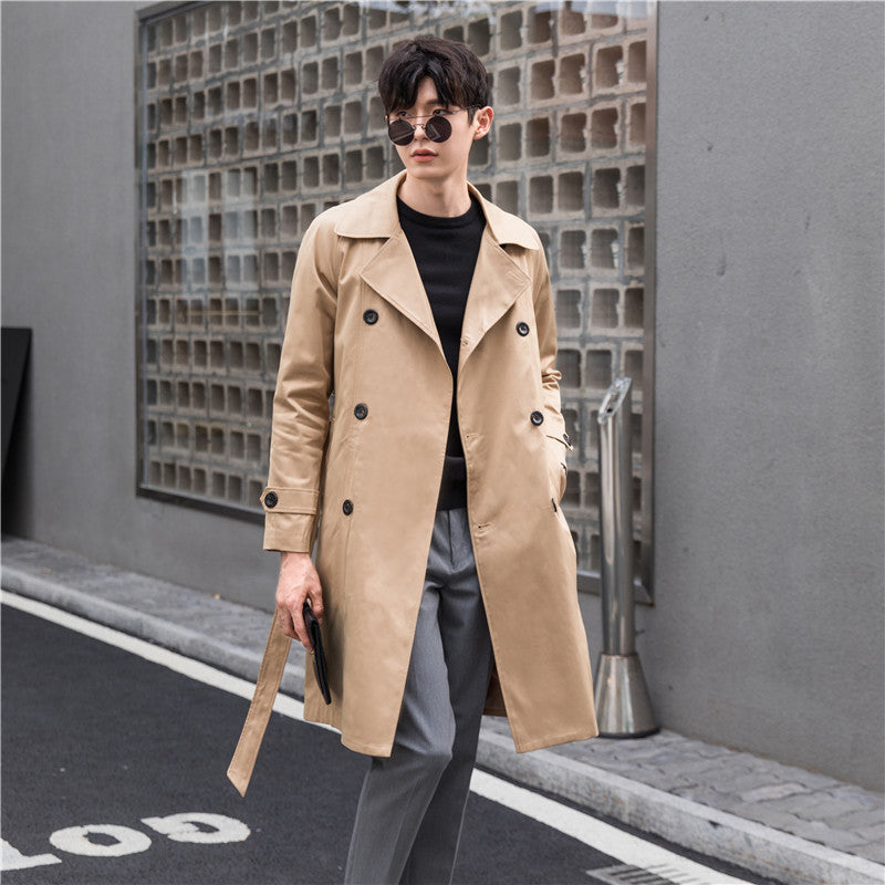 Men's trench coat with double-breasted and tailored fit Mune Fashion
