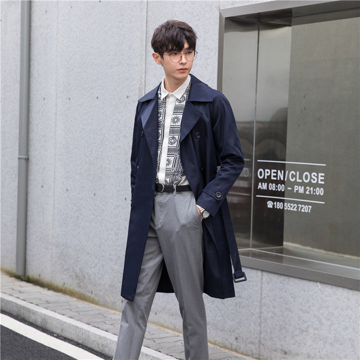 Men's trench coat with double-breasted and tailored fit Mune Fashion
