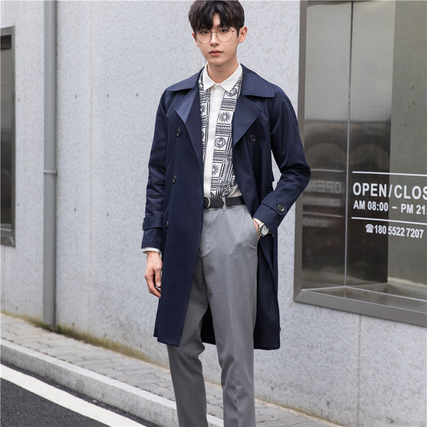 Men's trench coat with double-breasted and tailored fit Mune Fashion