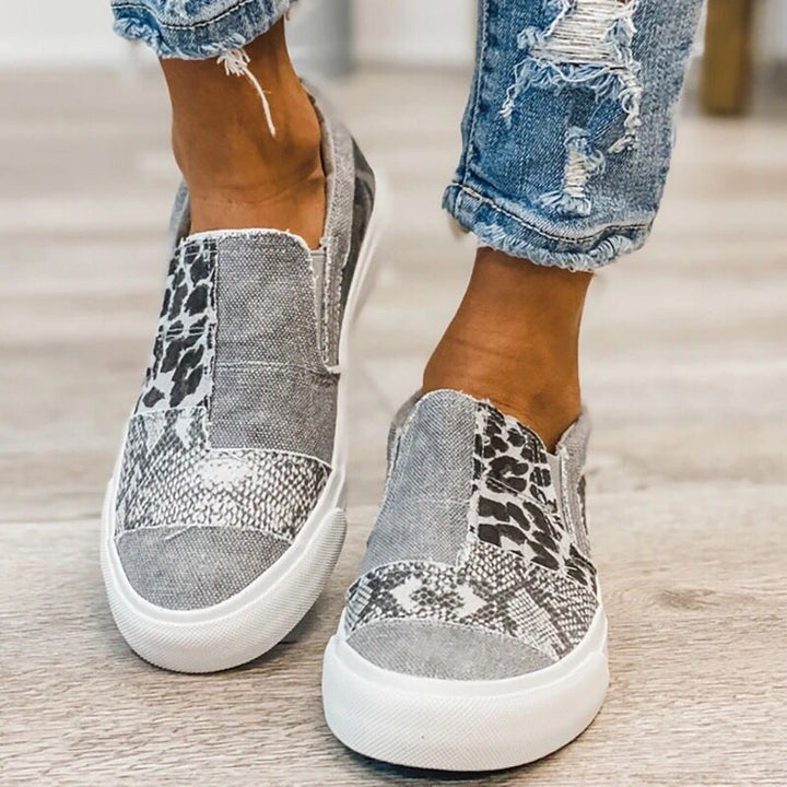 Women's fashionable Slip-On Sneakers with different animal patterns Mune Fashion