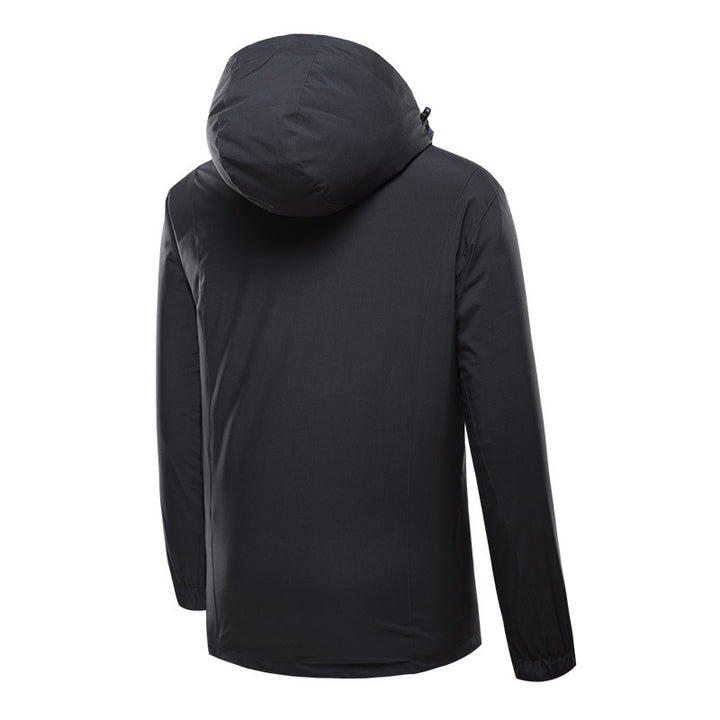 Women's Lightweight Waterproof Hooded Jacket with Zipper and Adjustable Hem Mune Fashion