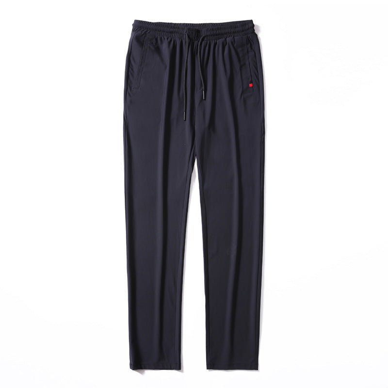 Men's Lightweight Jersey Leisure Pants with Elastic Waistband, Drawstring, and Side Pockets Mune Fashion