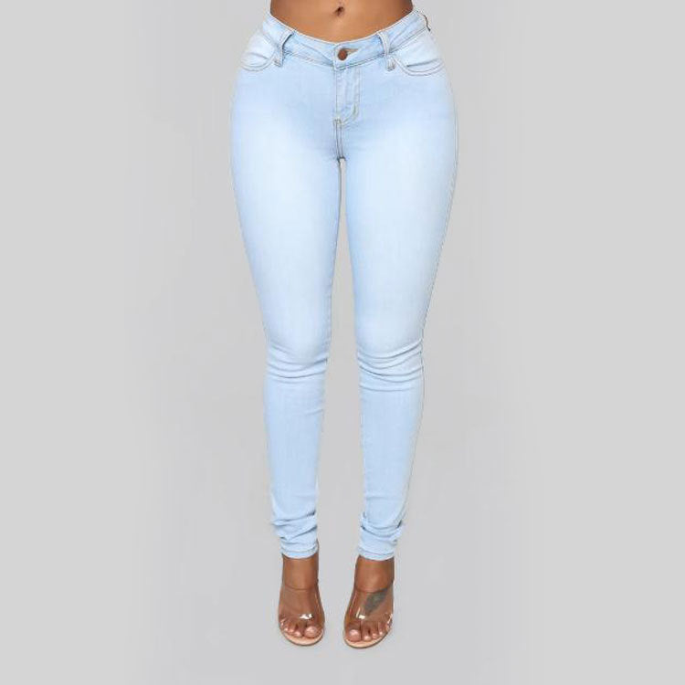 Ladies High-Rise Sculpting Skinny Jeans with Shaping Hip Lift Mune Fashion