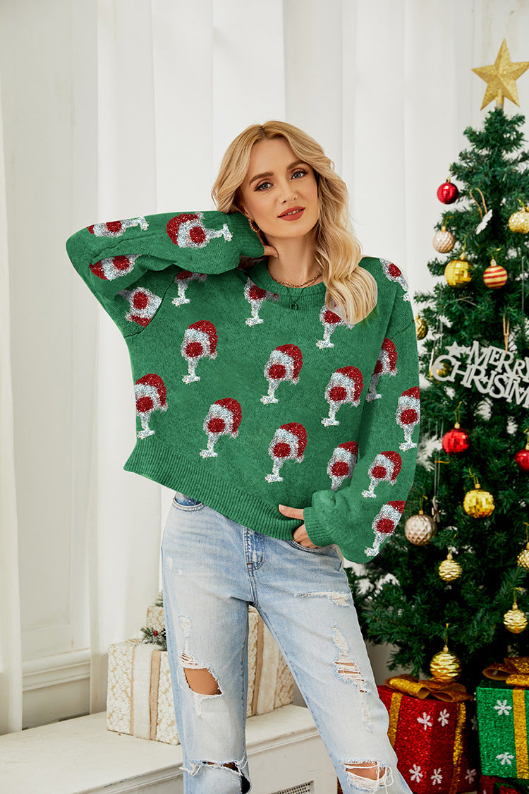 Mune | Christmas Puff Sleeve Sweater
