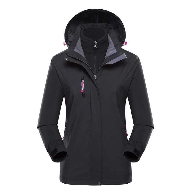 Women's Lightweight Waterproof Hooded Jacket with Zipper and Adjustable Hem Mune Fashion