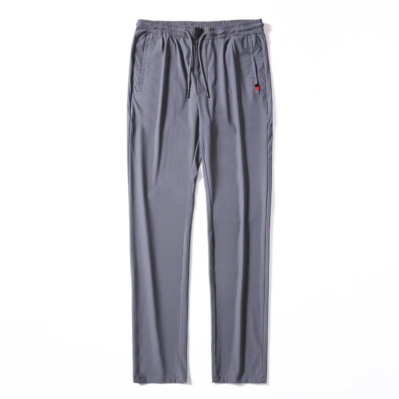 Men's Lightweight Jersey Leisure Pants with Elastic Waistband, Drawstring, and Side Pockets Mune Fashion