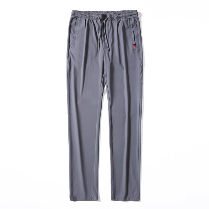 Men's Lightweight Jersey Leisure Pants with Elastic Waistband, Drawstring, and Side Pockets Mune Fashion