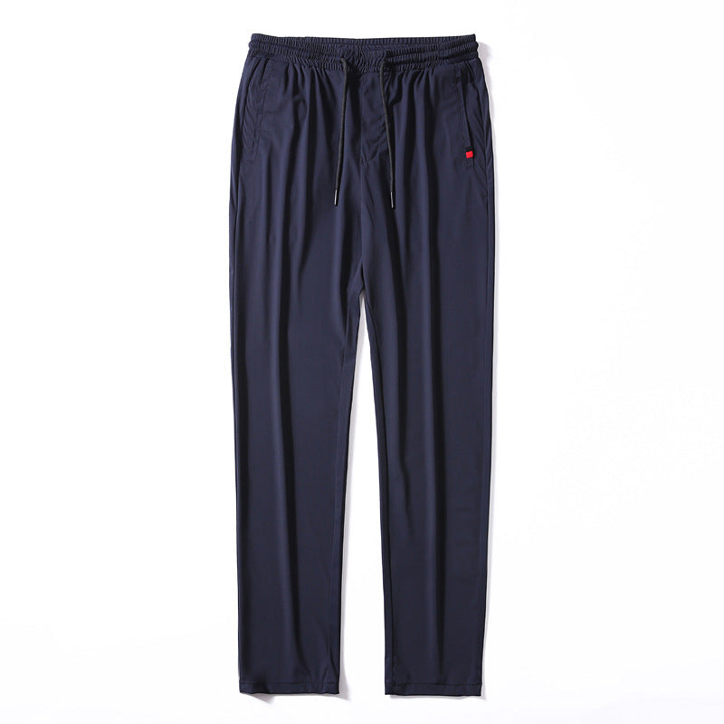 Men's Lightweight Jersey Leisure Pants with Elastic Waistband, Drawstring, and Side Pockets Mune Fashion