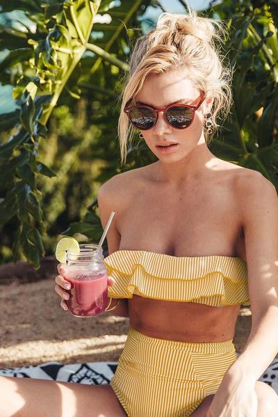 Women's bandeau bikini with fashionable ruffle details Mune Fashion