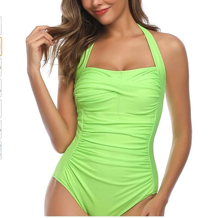 Ladies High-Quality Figure-Flattering Swimsuit with Elegant Ruffle Details Mune Fashion
