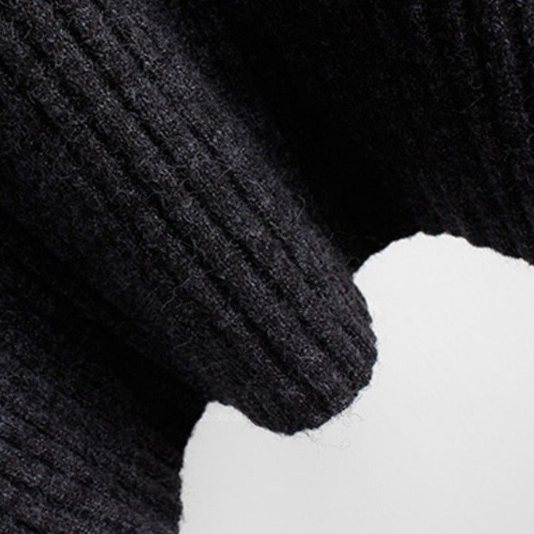 Women's Oversize Hoodie made of ribbed knit with tunic cut Mune Fashion