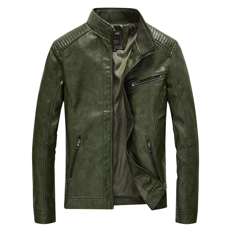 Men's Stylish Leather Jacket Mune Fashion