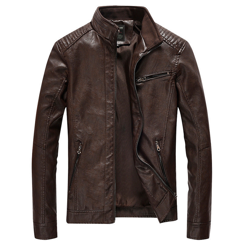 Men's Stylish Leather Jacket Mune Fashion