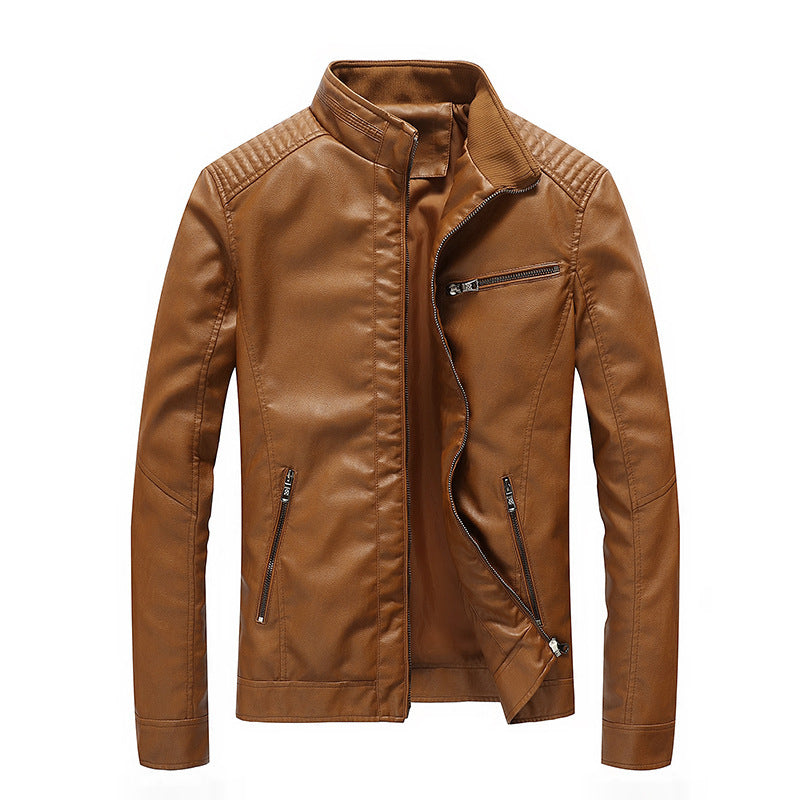 Men's Stylish Leather Jacket Mune Fashion