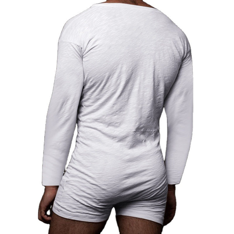 Men's jumpsuit with modern button design and practical chest pocket Mune Fashion