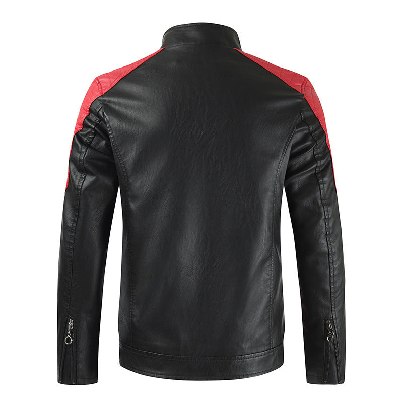 Men's Casual Leather Jacket Mune Fashion