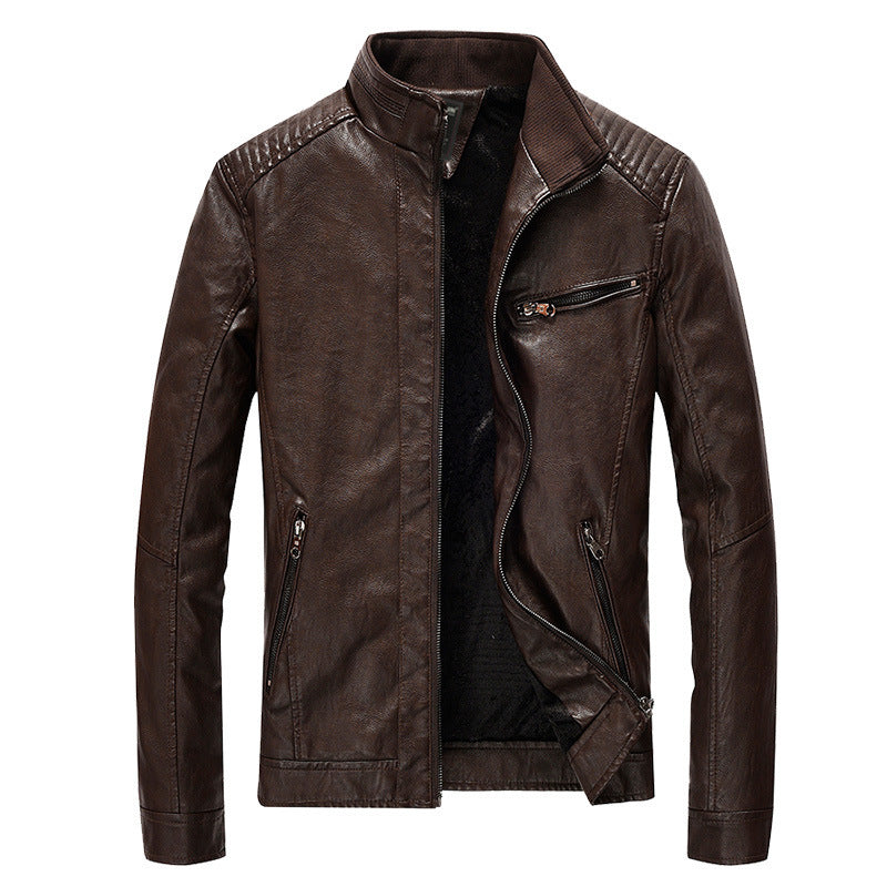 Men's Stylish Leather Jacket Mune Fashion