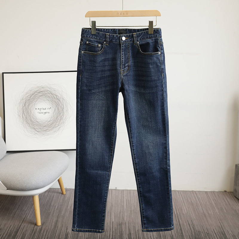 Men's slim fit stretch jeans with a used wash and five-pocket cut Mune Fashion
