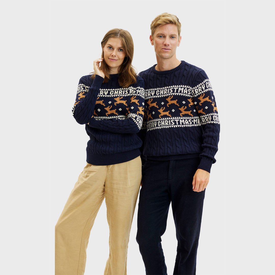 Mune | The elegant Christmas sweater blue women's
