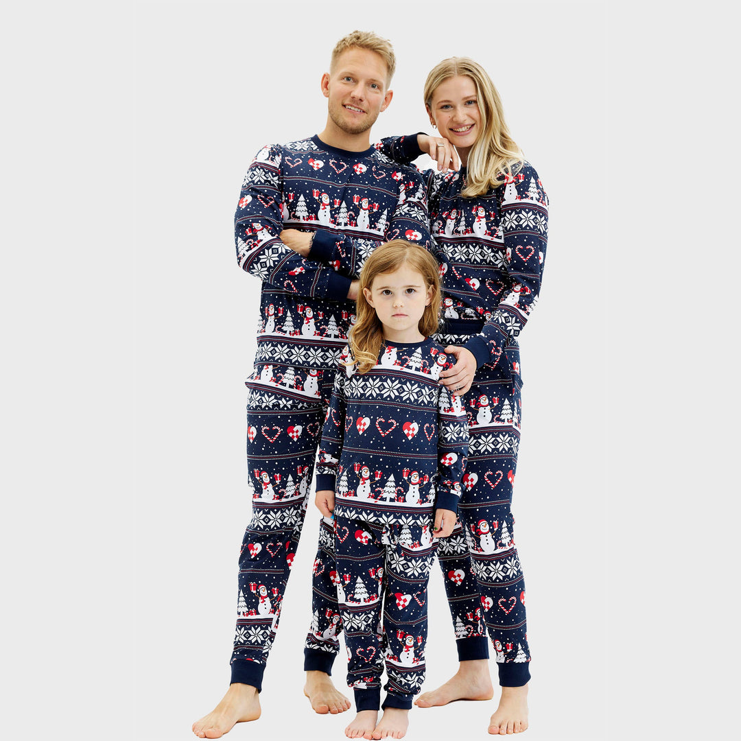 Mune | Christmas Heart Christmas Pajamas Navy Women