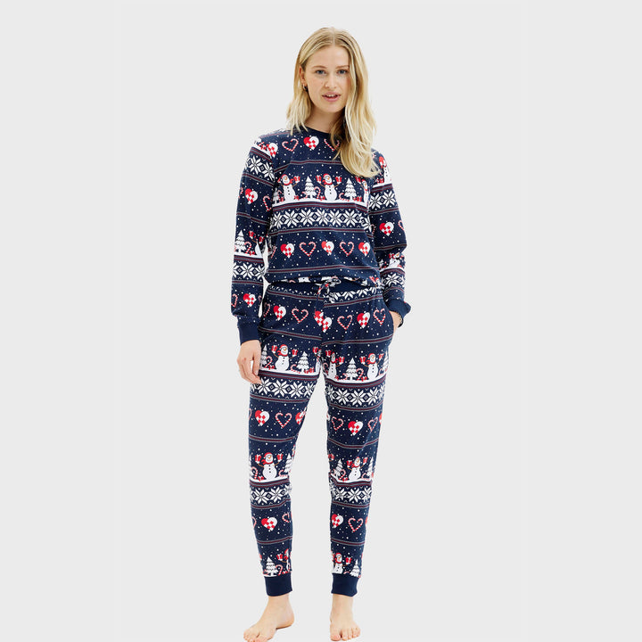 Mune | Christmas Heart Christmas Pajamas Navy Women