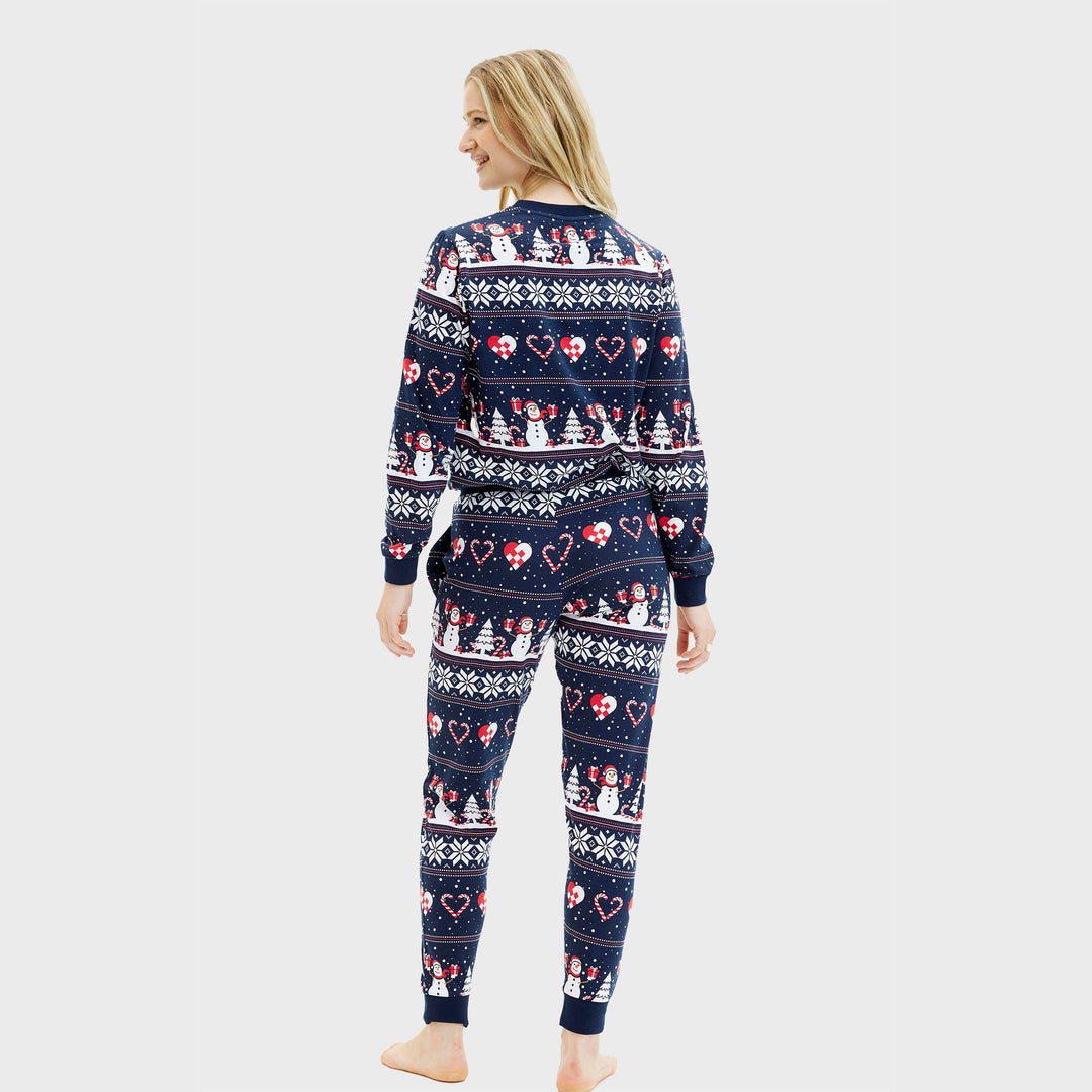 Mune | Christmas Heart Christmas Pajamas Navy Women