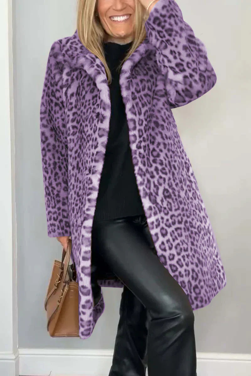 Mune | Women Winter Coat with Animal Print