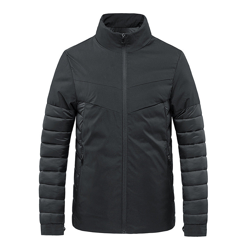 Men's Lightweight Thermal Quilted Jacket with Softshell Outer Material Mune Fashion