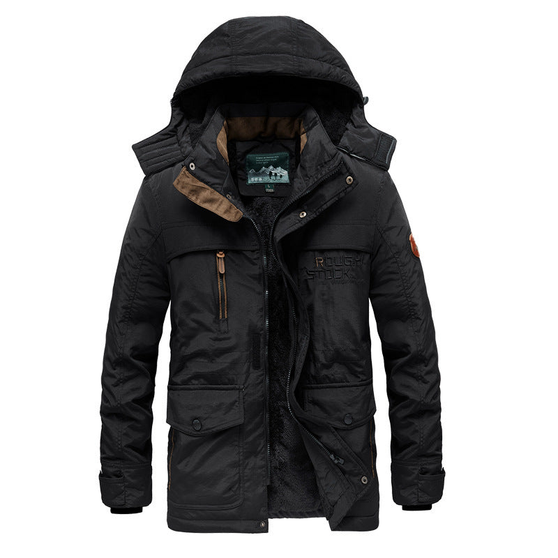Men's City-Field Parka with thermal teddy lining, windproof front placket and multifunctional exterior pockets Mune Fashion