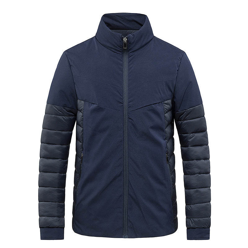 Men's Lightweight Thermal Quilted Jacket with Softshell Outer Material Mune Fashion