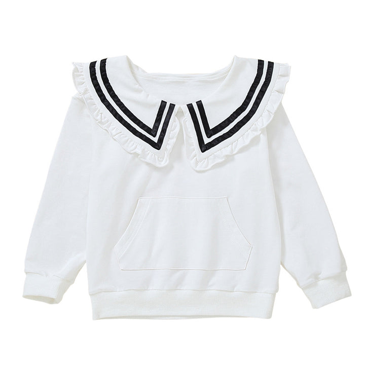 Girls hoodie with maritime collar Mune Fashion