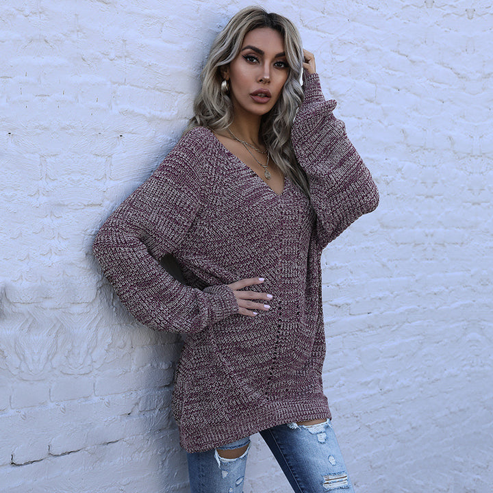 Women's Large Knit Sweater Mune Fashion