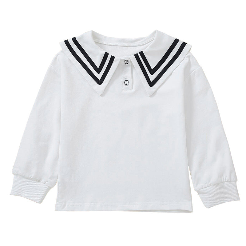 Women's sailor blouse with modern collar and button details Mune Fashion