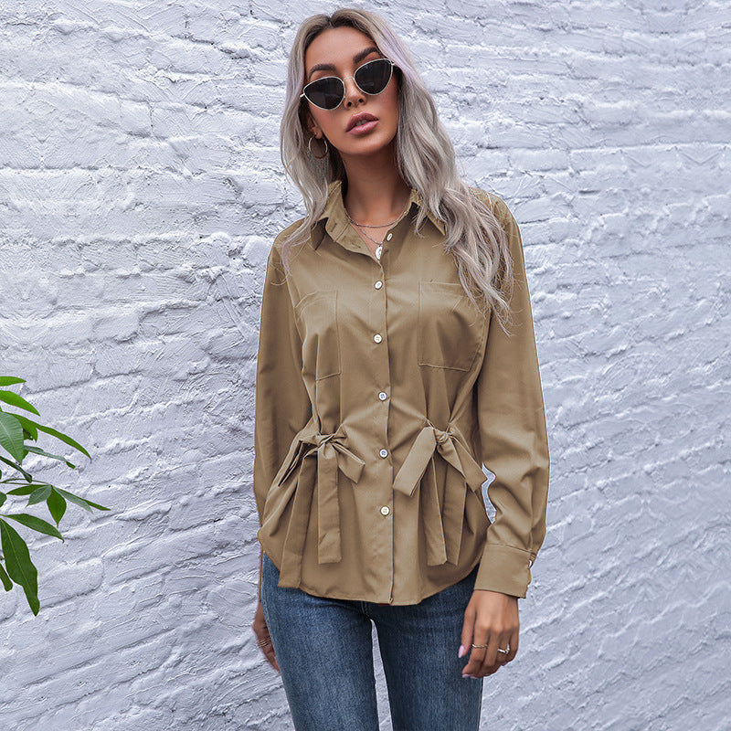 Women Elegant Blouse with Tailoring Mune Fashion