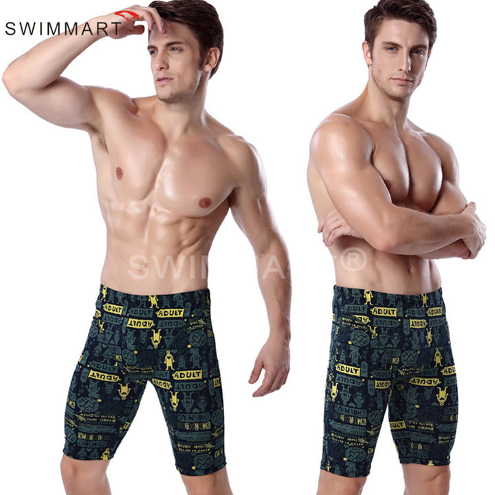 Men's swim shorts with original graphic print Mune Fashion