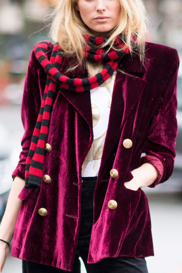Mune | Velvet Temperament Party Women'S Midi Dress Blazer
