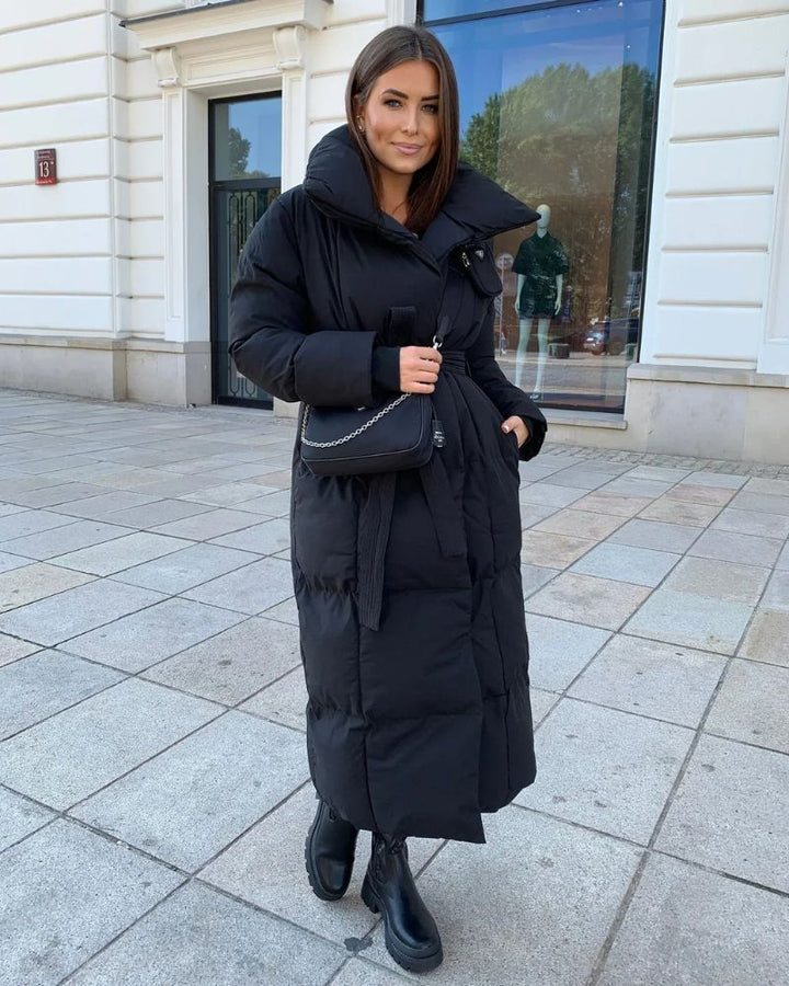 Mune | Long Puffer Jacket with Belt