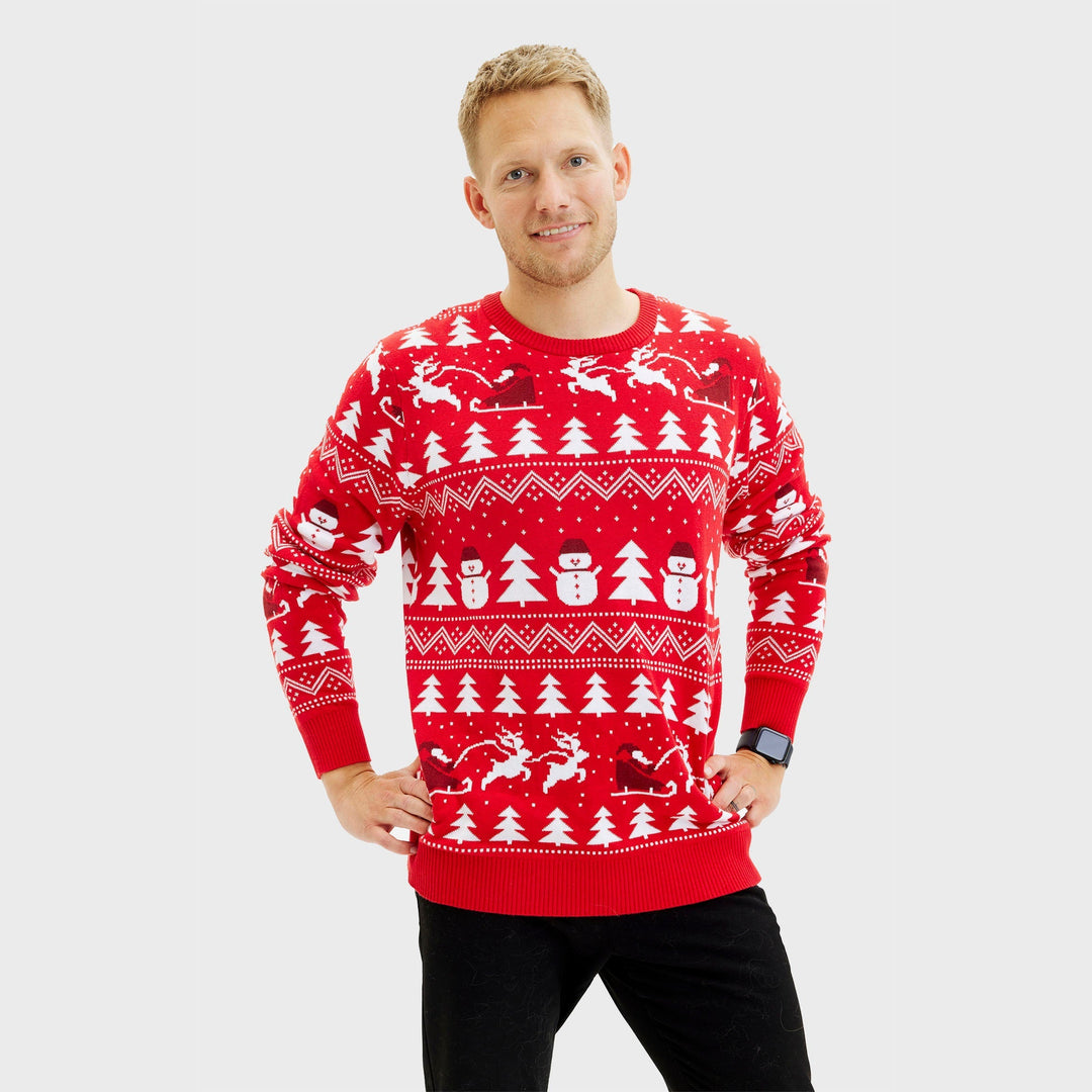 Mune | The stylish Christmas sweater red Men's