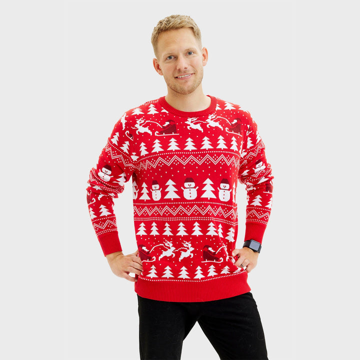 Mune | The stylish Christmas sweater red Men's