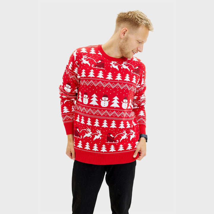 Mune | The stylish Christmas sweater red Men's