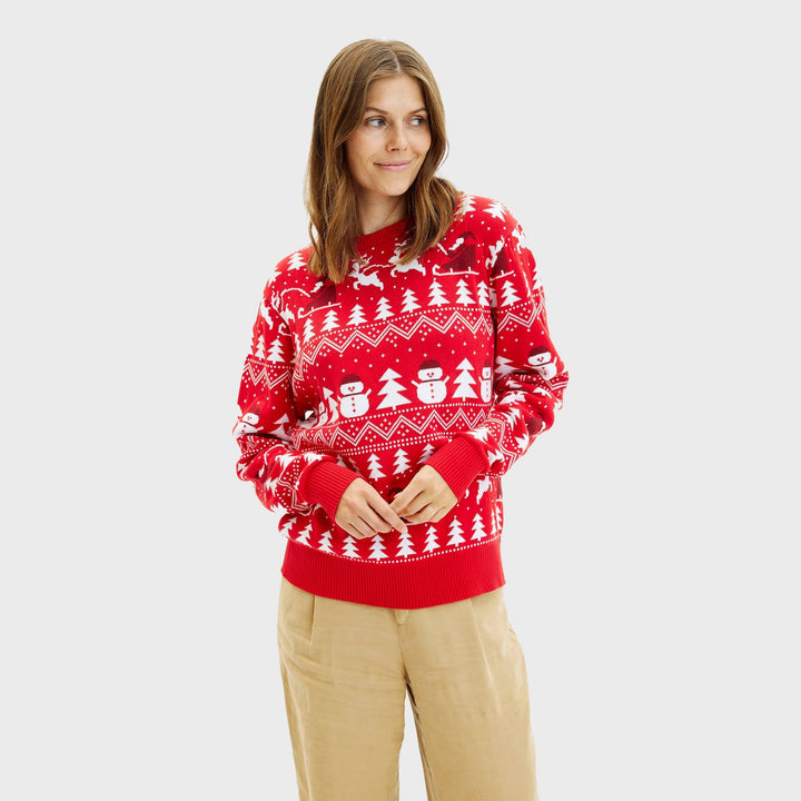 Mune | The stylish Christmas sweater red Women